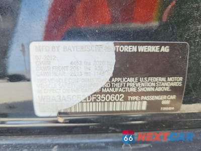 Zdjęcie 12 z 12 samochodu: 2013 BMW 328 I VIN:WBA3A5C52DF350602 - miniatura