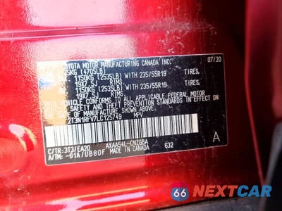 Zdjęcie 13 z 13 samochodu: 2020 TOYOTA RAV4 LIMITED VIN:2T3N1RFV7LC125749 - miniatura