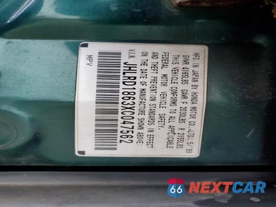Zdjęcie 13 z 13 samochodu: 1999 HONDA CR-V EX VIN:JHLRD1863XC047562 - miniatura