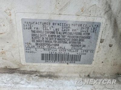 Zdjęcie 13 z 13 samochodu: 2014 NISSAN VERSA NOTE SV VIN:3N1CE2CP5EL414858 - miniatura