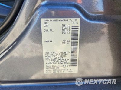 Zdjęcie 12 z 12 samochodu: 2019 NISSAN ALTIMA SR VIN:1N4BL4CV6KC135814 - miniatura