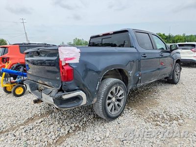 Trzecie zdjęcie samochodu z tyłu: 2021 CHEVROLET SILVERADO K1500 LT VIN:1GCUYDET6MZ295997 - miniatura