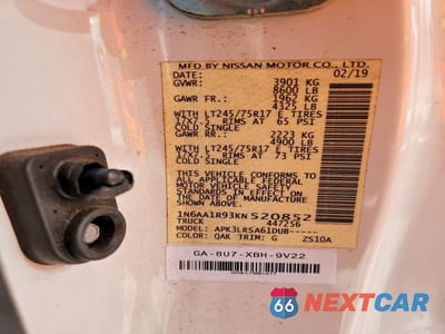 Zdjęcie 13 z 13 samochodu: 2019 NISSAN TITAN XD S VIN:1N6AA1R93KN520852 - miniatura