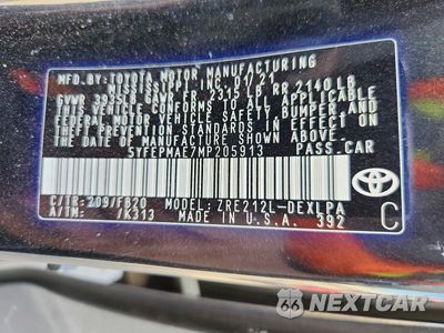 Zdjęcie 12 z 12 samochodu: 2021 TOYOTA COROLLA LE VIN:5YFEPMAE7MP205913 - miniatura