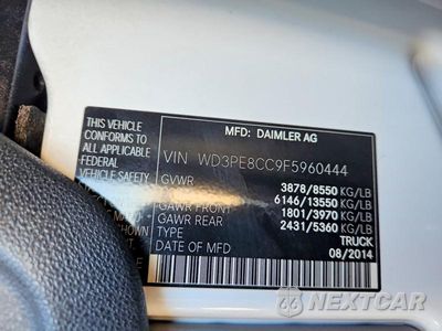 Zdjęcie 13 z 13 samochodu: 2015 MERCEDES-BENZ SPRINTER 2500 VIN:WD3PE8CC9F5960444 - miniatura