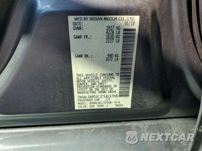 Zdjęcie 12 z 12 samochodu: 2018 NISSAN ALTIMA 2.5 VIN:1N4AL3AP0JC256198 - miniatura