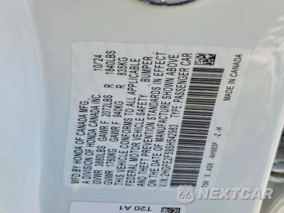 Zdjęcie 12 z 12 samochodu: 2025 HONDA CIVIC SPORT VIN:2HGFE2F59SH542983 - miniatura