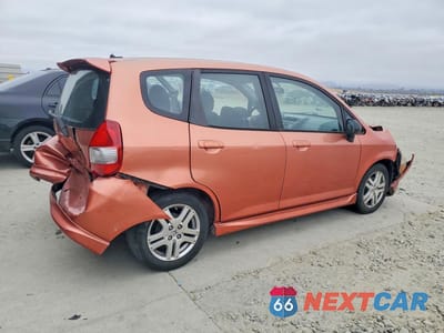 Trzecie zdjęcie samochodu z tyłu: 2008 HONDA FIT SPORT VIN:JHMGD38678S004476 - miniatura