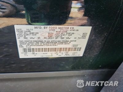 Zdjęcie 13 z 13 samochodu: 2012 FORD EXPLORER XL VIN:1FMHK8B86CGA47541 - miniatura