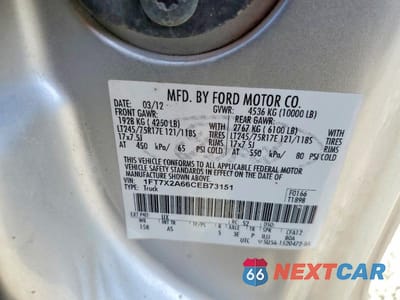 Zdjęcie 13 z 13 samochodu: 2012 FORD F250 SUPER DUTY VIN:1FT7X2A66CEB73151 - miniatura