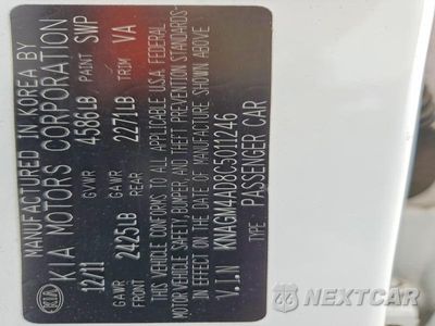 Zdjęcie 12 z 12 samochodu: 2012 KIA OPTIMA HYBRID VIN:KNAGM4AD8C5011246 - miniatura