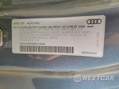 Zdjęcie 13 z 13 samochodu: 2013 AUDI A5 PREMIUM PLUS VIN:WAULFAFH6DN015848 - miniatura