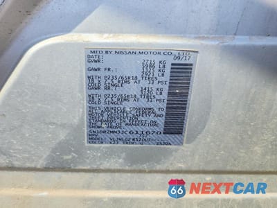 Zdjęcie 13 z 13 samochodu: 2018 NISSAN PATHFINDER SL VIN:5N1DR2MM3JC611670 - miniatura