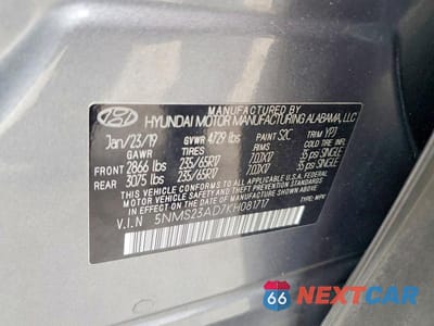 Zdjęcie 14 z 14 samochodu: 2019 HYUNDAI SANTA FE SE VIN:5NMS23AD7KH081717 - miniatura