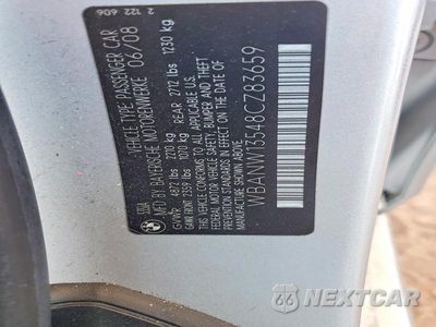 Zdjęcie 12 z 12 samochodu: 2008 BMW 535 I VIN:WBANW13548CZ83659 - miniatura