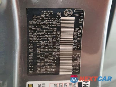 Zdjęcie 12 z 12 samochodu: 2005 TOYOTA MATRIX BASE VIN:2T1KR32E75C386230 - miniatura