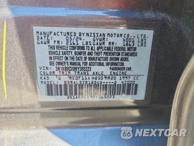 Zdjęcie 12 z 12 samochodu: 2024 NISSAN SENTRA SV VIN:3N1AB8CV9RY365223 - miniatura