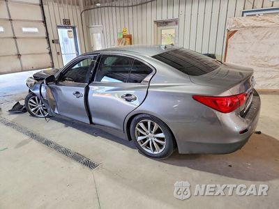 Drugie zdjęcie samochodu z przodu: 2015 INFINITI Q50 HYBRID PREMIUM VIN:JN1AV7AR3FM850673 - miniatura
