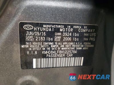 Zdjęcie 12 z 12 samochodu: 2017 HYUNDAI ELANTRA SE VIN:KMHD84LF8HU225784 - miniatura