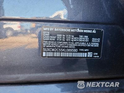 Zdjęcie 13 z 13 samochodu: 2019 BMW X7 XDRIVE40I VIN:5UXCW2C55KL089580 - miniatura