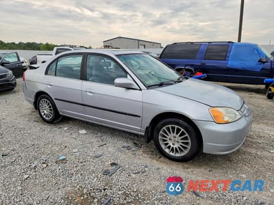 Czwarte zdjęcie samochodu z boku: 2001 HONDA CIVIC EX VIN:1HGES26701L017981 - miniatura