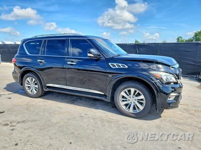 Czwarte zdjęcie samochodu z boku: 2017 INFINITI QX80 BASE VIN:JN8AZ2NF1H9643942 - miniatura