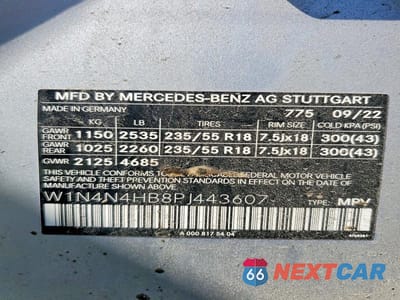 Zdjęcie 14 z 14 samochodu: 2023 MERCEDES-BENZ GLA 250 4MATIC VIN:W1N4N4HB8PJ443607 - miniatura