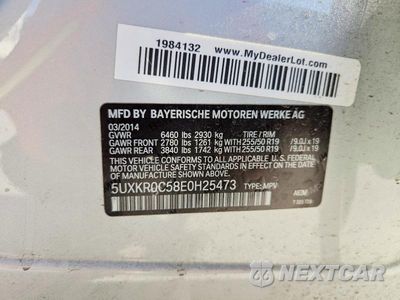 Zdjęcie 13 z 13 samochodu: 2014 BMW X5 XDRIVE35I VIN:5UXKR0C58E0H25473 - miniatura