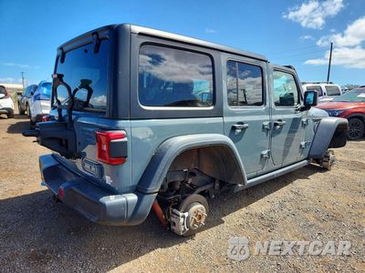 Trzecie zdjęcie samochodu z tyłu: 2024 JEEP WRANGLER RUBICON 4XE VIN:1C4RJXR66RW242189 - miniatura