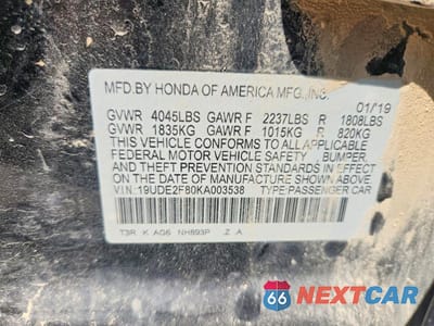 Zdjęcie 13 z 13 samochodu: 2019 ACURA ILX PREMIUM A-SPEC VIN:19UDE2F80KA003538 - miniatura