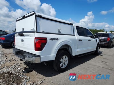 Trzecie zdjęcie samochodu z tyłu: 2025 FORD F150 XL 4WD 2.7L V6 CREW CAB VIN:1FTEW1LP1SKE65848 - miniatura