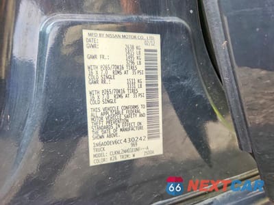 Zdjęcie 12 z 12 samochodu: 2012 NISSAN FRONTIER S VIN:1N6AD0EV6CC430242 - miniatura