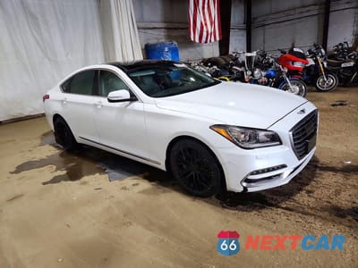 Czwarte zdjęcie samochodu z boku: 2018 GENESIS G80 3.8 VIN:KMHGN4JE5JU251300 - miniatura