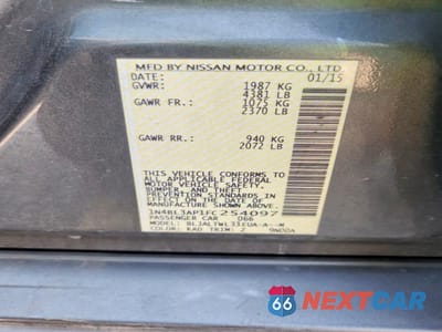 Zdjęcie 13 z 13 samochodu: 2015 NISSAN ALTIMA 3.5 SL VIN:1N4BL3AP1FC254097 - miniatura