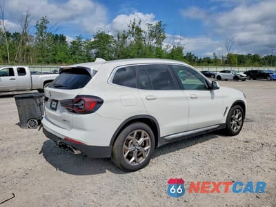 Trzecie zdjęcie samochodu z tyłu: 2022 BMW X3 XDRIVE30I VIN:5UX53DP03N9M81292 - miniatura