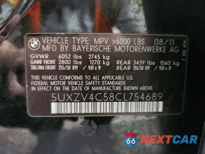 Zdjęcie 13 z 13 samochodu: 2012 BMW X5 XDRIVE35I VIN:5UXZV4C58CL754689 - miniatura