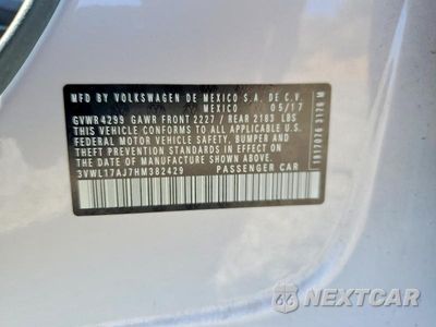 Zdjęcie 13 z 13 samochodu: 2017 VOLKSWAGEN JETTA SEL VIN:3VWL17AJ7HM382429 - miniatura