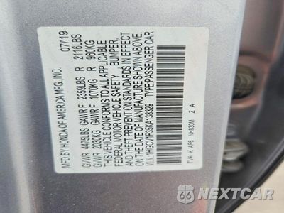 Zdjęcie 13 z 13 samochodu: 2019 HONDA ACCORD SPORT VIN:1HGCV1F35KA138329 - miniatura