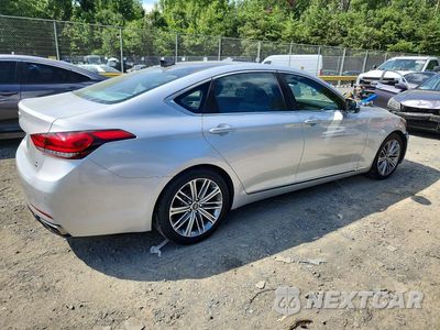 Trzecie zdjęcie samochodu z tyłu: 2018 GENESIS G80 3.8 VIN:KMHGN4JE2JU236818 - miniatura