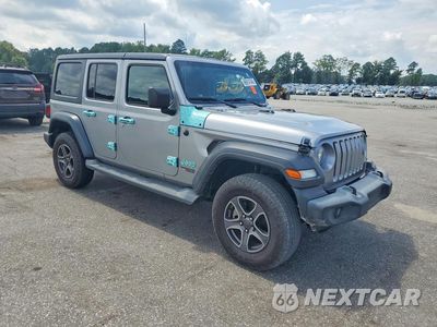Czwarte zdjęcie samochodu z boku: 2019 JEEP WRANGLER UNLIMITED SPORT VIN:1C4HJXDG4KW582782 - miniatura