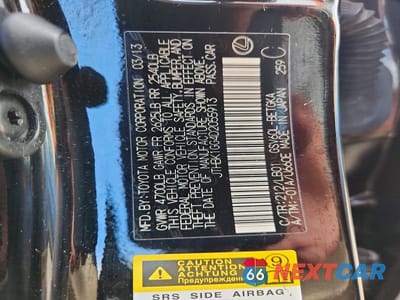 Zdjęcie 12 z 12 samochodu: 2013 LEXUS ES 350 VIN:JTHBK1GG4D2055913 - miniatura