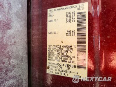 Zdjęcie 13 z 13 samochodu: 2016 NISSAN MAXIMA 3.5 S VIN:1N4AA6AP5GC436986 - miniatura