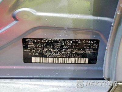 Zdjęcie 12 z 12 samochodu: 2013 HYUNDAI SONATA HYBRID VIN:KMHEC4A40DA087111 - miniatura