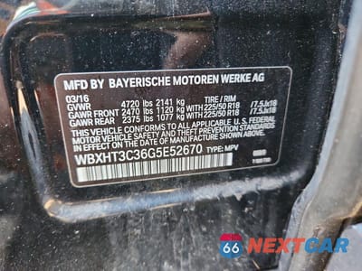 Zdjęcie 13 z 13 samochodu: 2016 BMW X1 XDRIVE28I VIN:WBXHT3C36G5E52670 - miniatura