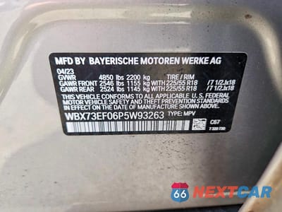 Zdjęcie 12 z 12 samochodu: 2023 BMW X1 XDRIVE28I VIN:WBX73EF06P5W93263 - miniatura