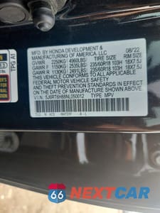 Zdjęcie 13 z 13 samochodu: 2022 HONDA CR-V EXL VIN:5J6RT6H88NL050012 - miniatura