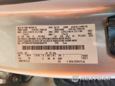 Zdjęcie 13 z 13 samochodu: 2019 FORD F350 SUPER DUTY VIN:1FT8W3DT2KEE84279 - miniatura