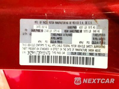 Zdjęcie 12 z 12 samochodu: 2015 MAZDA 3 TOURING VIN:3MZBM1V72FM151479 - miniatura