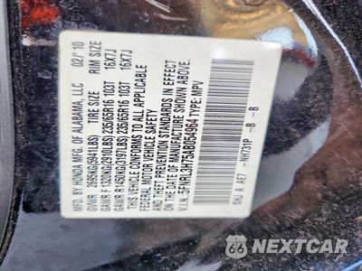Zdjęcie 13 z 13 samochodu: 2010 HONDA ODYSSEY EXL VIN:5FNRL3H75AB054964 - miniatura