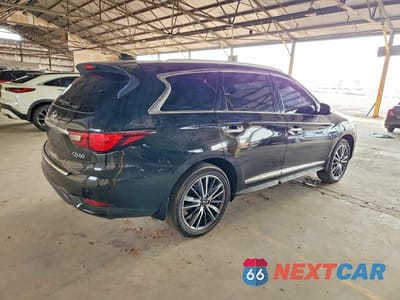Trzecie zdjęcie samochodu z tyłu: 2019 INFINITI QX60 LUXE VIN:5N1DL0MN0KC519576 - miniatura